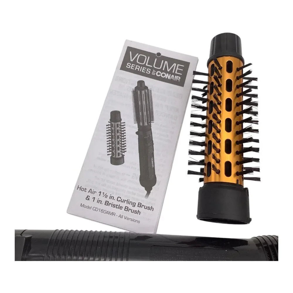 Conair 2-in-1 Hot Air Curling Combo, Includes 1.5-inch Curl Brush and 1-inch Alu - Picture 4 of 7